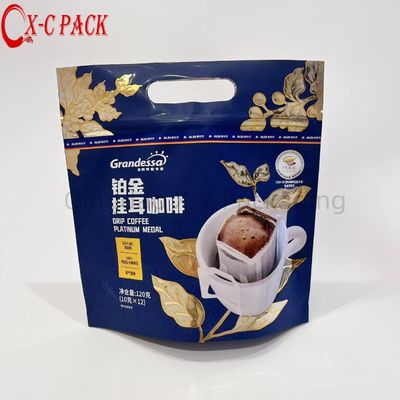 Bolsa de embalaje de café en polvo de colágeno de champiñones instantáneo Keto sin azúcar de alta calidad con impresión personalizada y válvula