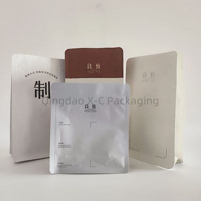 comprar Bolsa de sellado lateral de fondo plano 8 Bolsa de sellado térmico de plástico con válvula de vía única de cierre por cremallera online manufacture