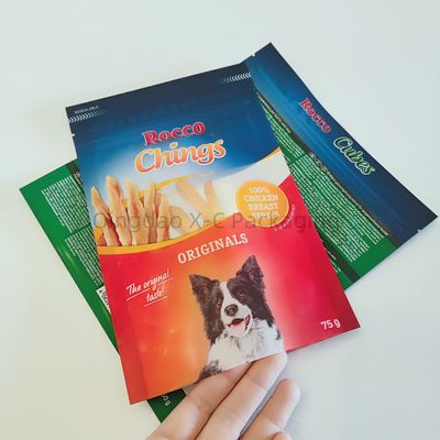 comprar Bolsas de embalaje de calidad alimenticia con sello lateral laminado de 3 lados Bolsas planas de alimentos para mascotas personalizables online manufacture