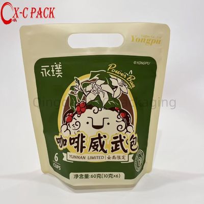 comprar Bolsa de embalaje de granos de café de diseño nuevo de plástico Mylar Stand Up Pouch en forma de diamante online manufacture