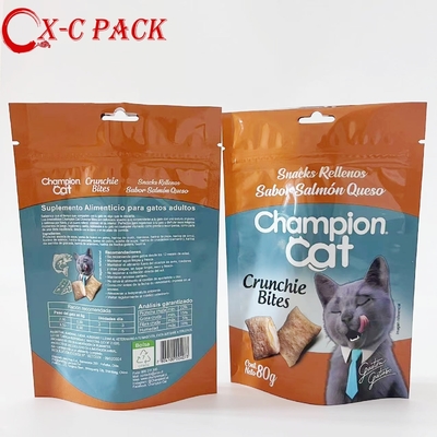 comprar Muestra Gratuita Personalizada Hecha a Medida Resellable Zip Lock Perro Tortuga Gato Golosinas Paquete de Aperitivos Bolsa de Embalaje de Alimentos para Mascotas online manufacture