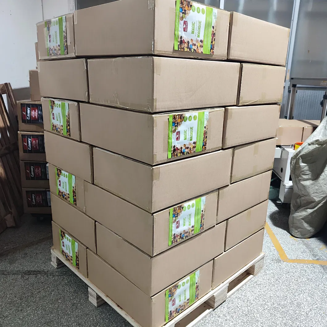 Bolsa de papel Kraft con ventana Bolsa de pie Negro Bolsa de muñeco con cierre con cremallera Bolsa de almacenamiento de alimentos Nueces Caffé Grado alimenticio 14