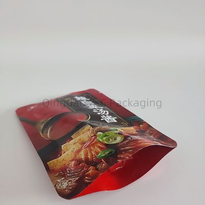 Bolsa de plástico laminada reabrible de pie espesor personalizado para caramelos