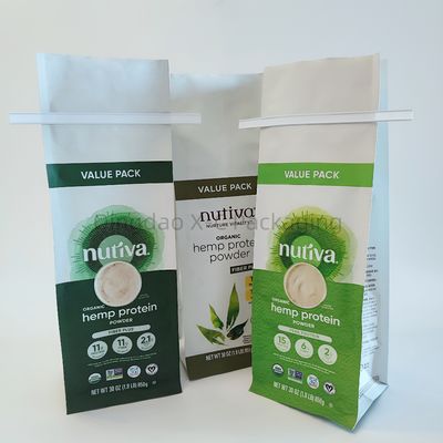 Bolsas de plástico de cerrojo de hojalata con sello de ocho lados Bolsas de embalaje de alimentos personalizadas con cremallera