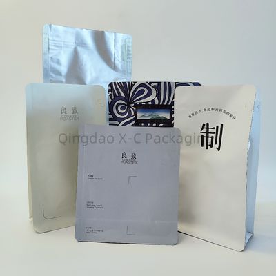 Bolsa de sellado de 8 lados reutilizable personalizada para almacenamiento de alimentos para café aprobada por BRC