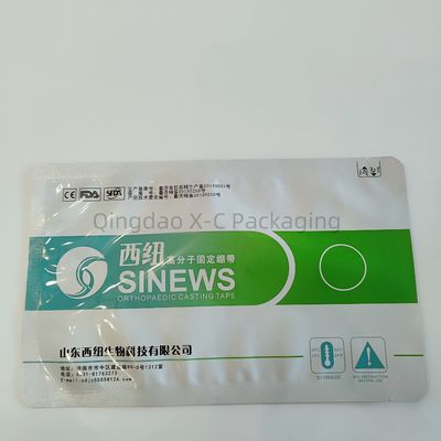 Impresión personalizada Bolsa de sello de tres lados Bolsa resealable de papel de aluminio Mylar para medicina