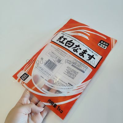 OEM ODM Bolsas de sello de 3 lados para alimentos congelados Envases de alfarrones de pescados y mariscos