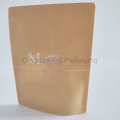 Bolsa de compras de papel kraft reutilizable y fácil de llenar, bolsas de papel marrón personalizadas