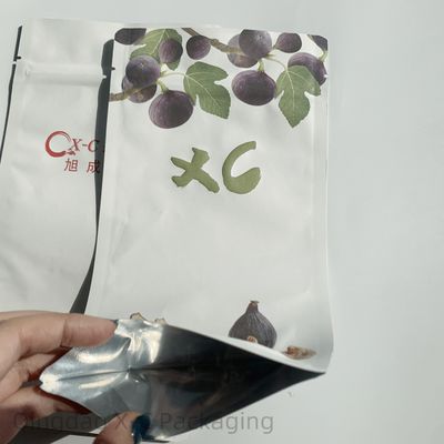 Bolso de barrera de plástico transparente con cremallera de plástico reutilizable para embalaje de alimentos con bolsas de cremallera