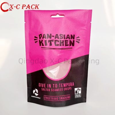 Eco-amigable Reutilizable Envasado de nueces de anacardos de plástico Bolsa de comida para nueces Bolsa de cacahuete Bolsa de envasado de bocadillos